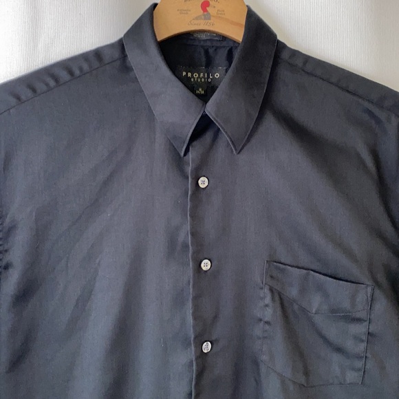 Profilo Studio Black Long Sleeve Dress Shirt - Picture 2 of 8